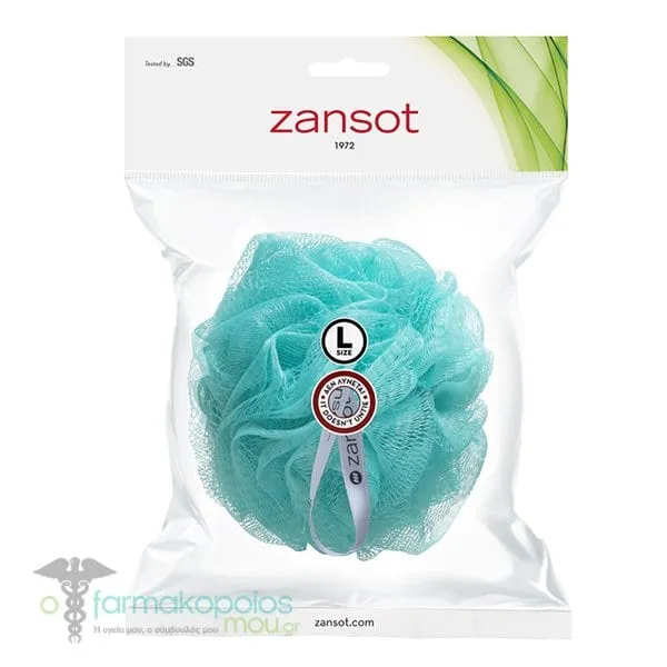 Zansot (11.102) Mesh Sponge Large, 1pc - Τιρκουάζ