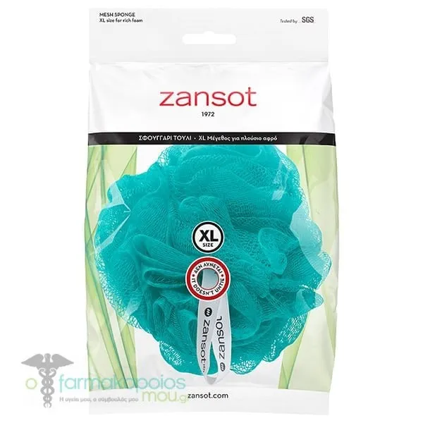 Zansot (11.103) Mesh Sponge XL, 1pc - Τιρκουάζ