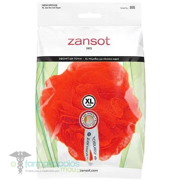 Zansot (11.103) Mesh Sponge XL, 1pc - Κοραλί