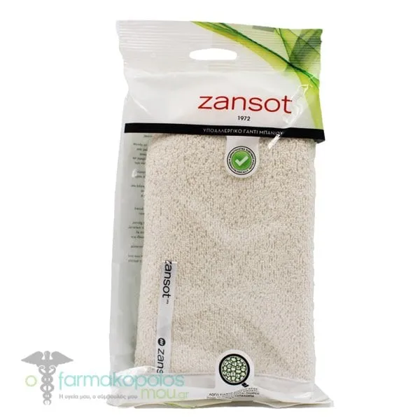 Zan Sot (12.101) Hypoallergenic Bath Glove Double, 1pc - Πρασινο