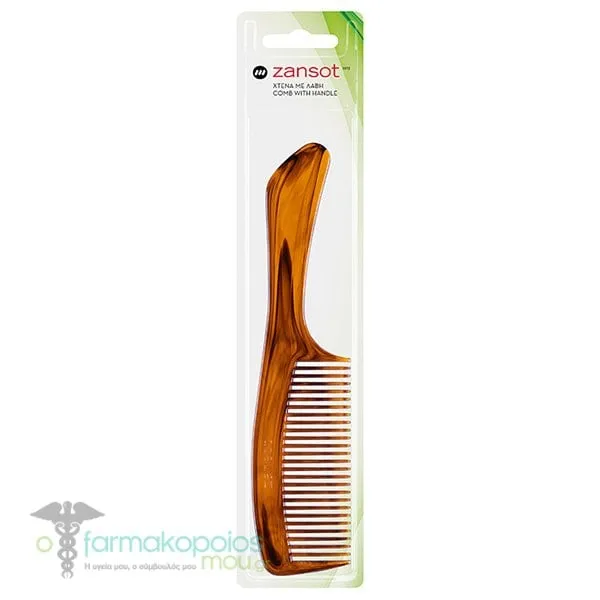 Zansot (14.107) Comb with Tortoise handle, 1pc