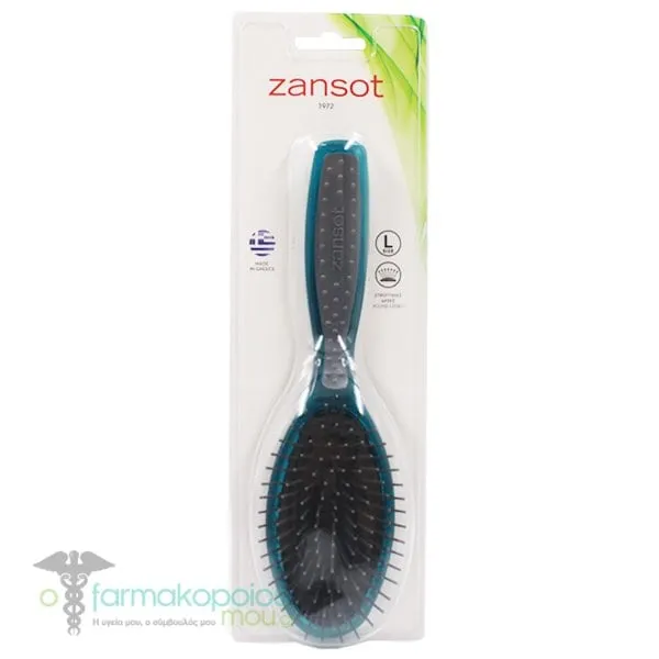 Zan Sot (15.123) Hair Brush, 1pc - Πράσινο-Γκρί