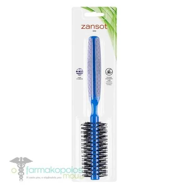 Zan Sot 15.301 Αnatomic Round Hairbrush 15mm, 1pc - Μπλέ