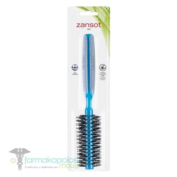 Zan Sot 15.301 Αnatomic Round Hairbrush 15mm, 1pc - Γαλάζιο