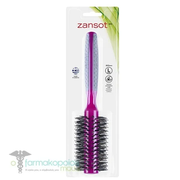 Zan Sot 15.303 Anatomic Round Hair Brush 25mm, 1pc - Φούξια