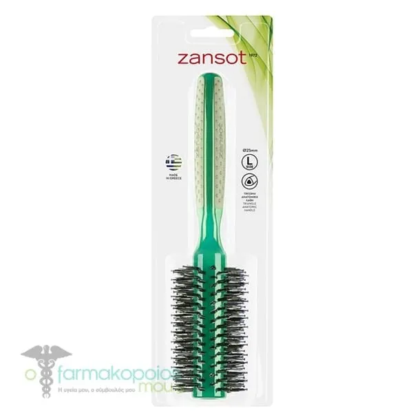 Zan Sot 15.303 Anatomic Round Hair Brush 25mm, 1pc - Πετρολ