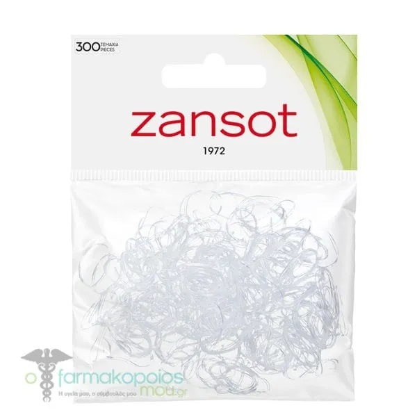 Zan Sot 18.111 Mini Hair Bands, 300pcs - 008 Λευκό