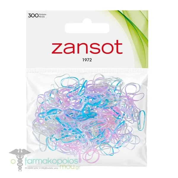 Zan Sot 18.111 Mini Hair Bands, 300pcs - Πολύχρωμα