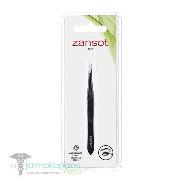 Zansot (20.502) Narrow Slant Tweezer, 1pc - 002 Μαύρο