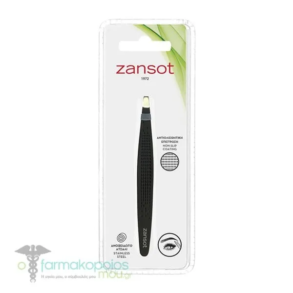 Zan Sot (20.535) Eyebrow Tweezers, 1pc - 002 Μαύρο