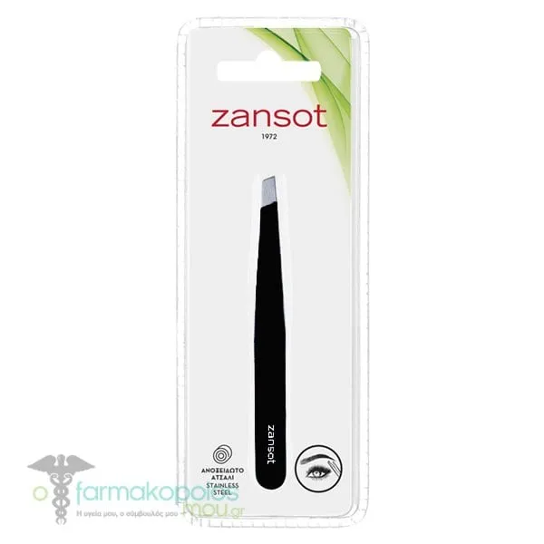 Zansot (20.532) Eyebrow Tweezers Slant, 1pc - 002 Μαύρο