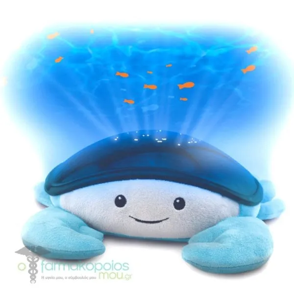 Zazu Cody Crab Projector with Fish Movement in Ocean & Sea Sounds, 1pc