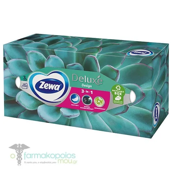 Zewa Deluxe Limited Edition 3in1 Επιτραπέζια Χαρτομάντηλα 3φύλλα, 90τεμ