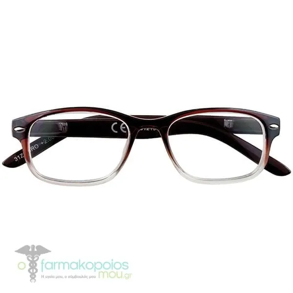 Zippo Eyewear Reading Glasses Brown-Black-Transparent (31Z-B1), 1pc