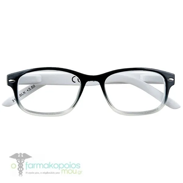 Zippo Eyewear Reading Glasses Black-White Frame (31Z-B1), 1pc