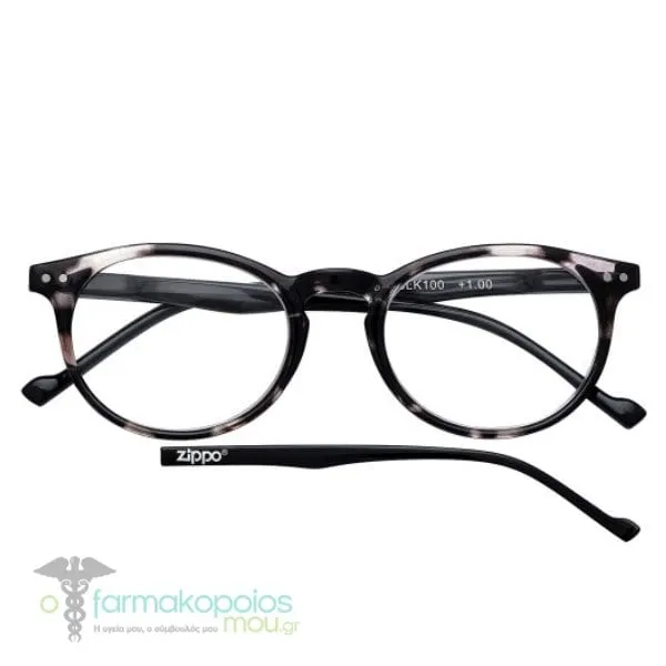 Zippo Eyewear Reading Glasses Black (31Z-B18), 1pc