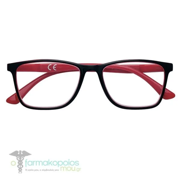 Zippo Eyewear Reading Glasses Black-Red (31Z-B22-RED100), 1pc
