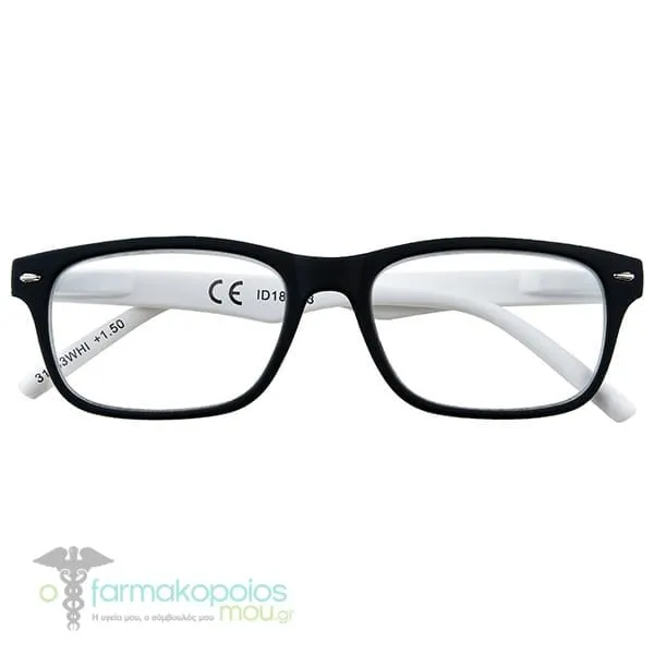 Zippo Eyewear Reading Glasses Black-White Frame (31Z-B3), 1pc