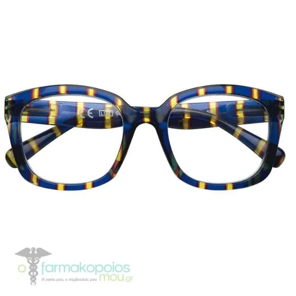 Zippo Eyewear Reading Glasses Blue-Yellow (31Z-B30-BGN), 1pc