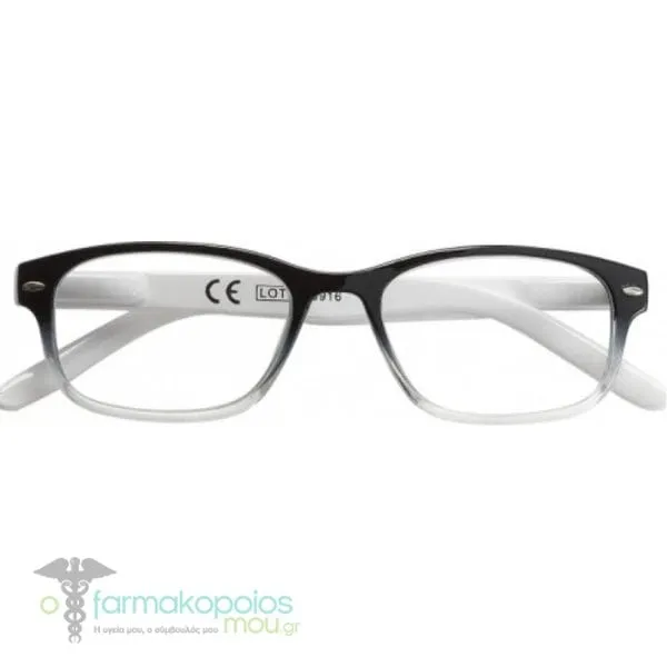 Zippo Eyewear Reading Glasses Black White (31Z-B1-BLK), 1pc
