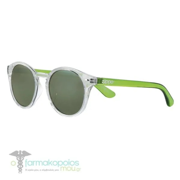 Zippo Eyewear Sunglasses Transparent Green - Mirror (ΟΒ137-05), 1pc