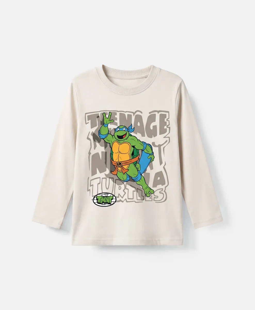 100% βαμβακερή μακρυμάνικη μπλούζα Ninja Turtles για αγόρι