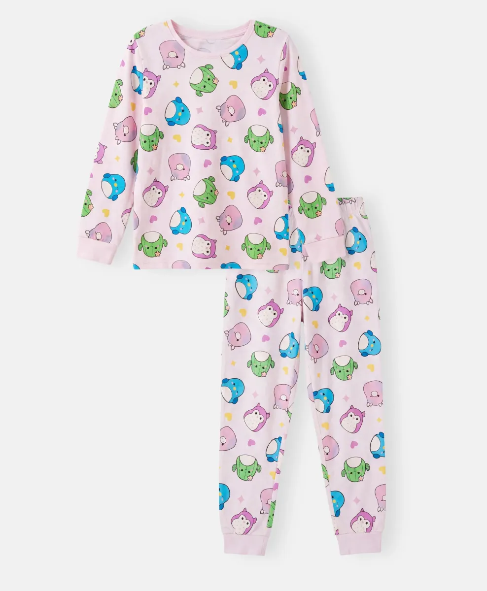 100% βαμβακερή μακρυμάνικη πιτζάμα Squishmallows για κορίτσι