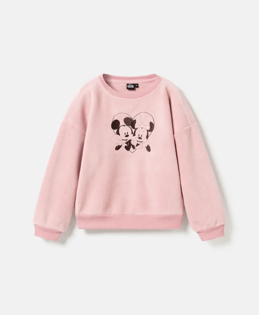 Φούτερ για κορίτσι με κέντημα Minnie