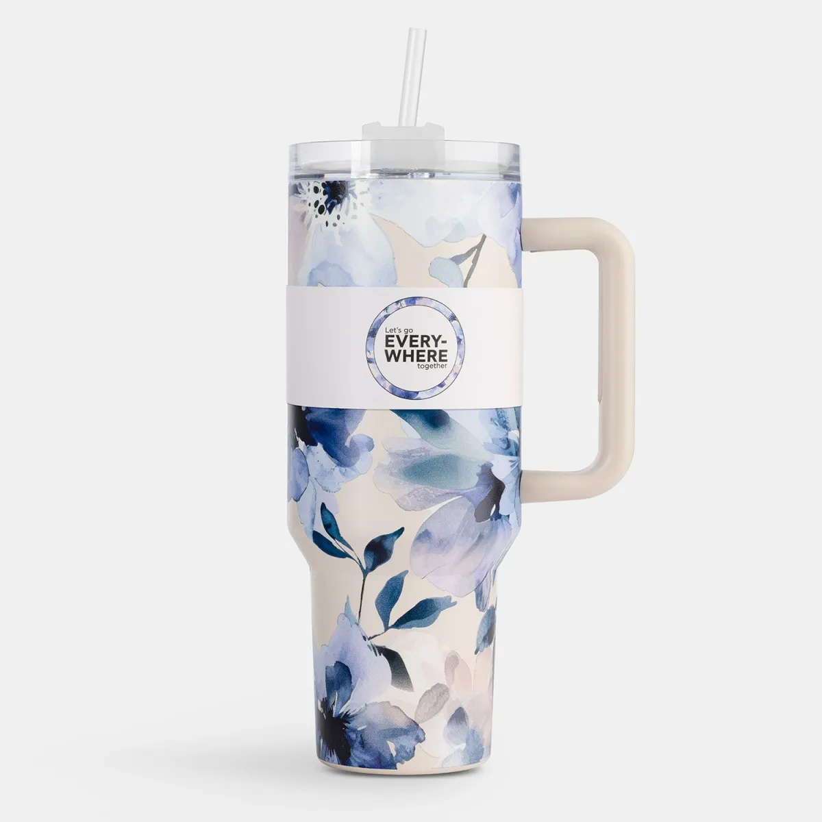 Παγούρι Με Καλαμάκι 1200ml Floral Sentio