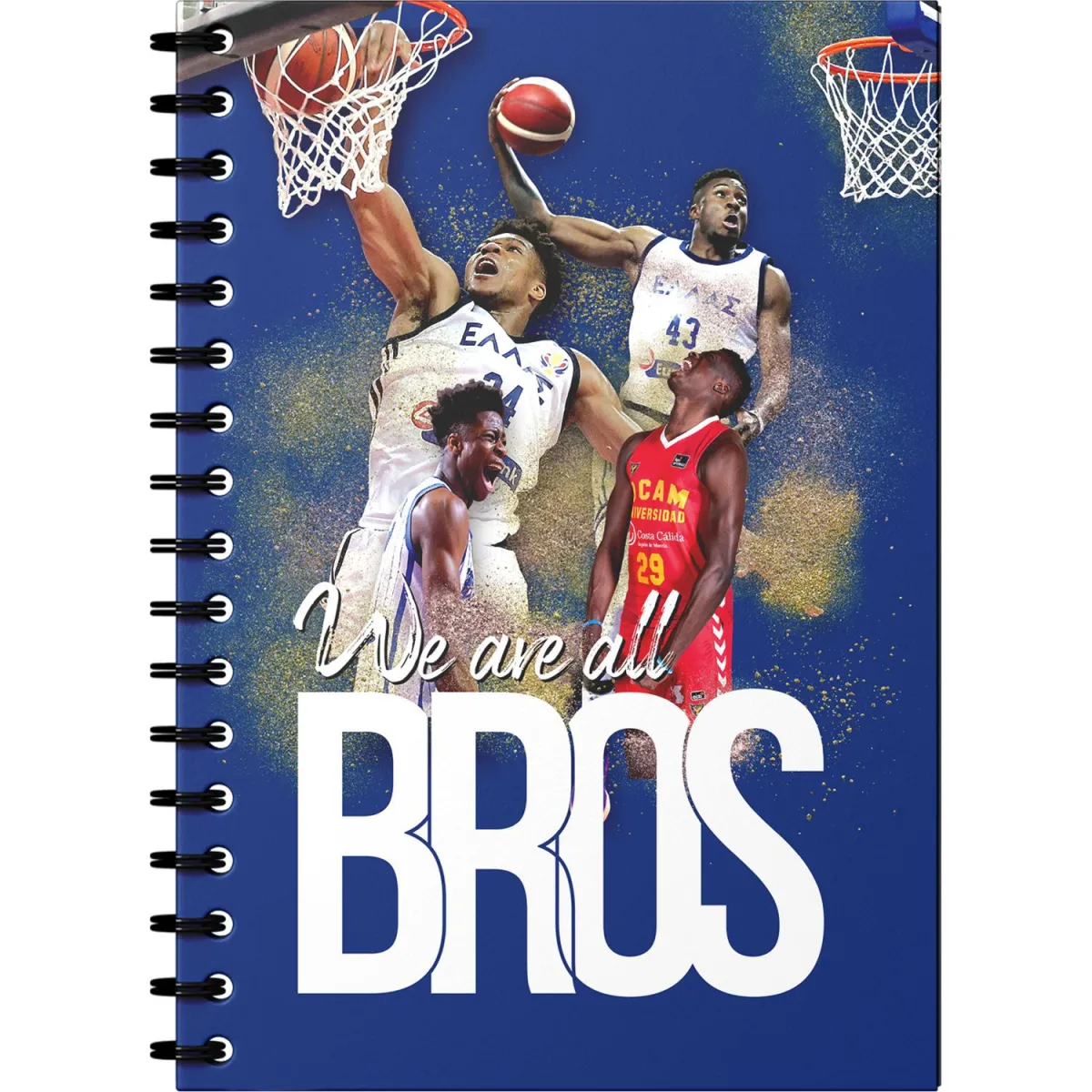 Τετράδιο Σπιράλ Α4/3 Θεμάτων Αντετοκούνμπο Bros 96 Φύλλων