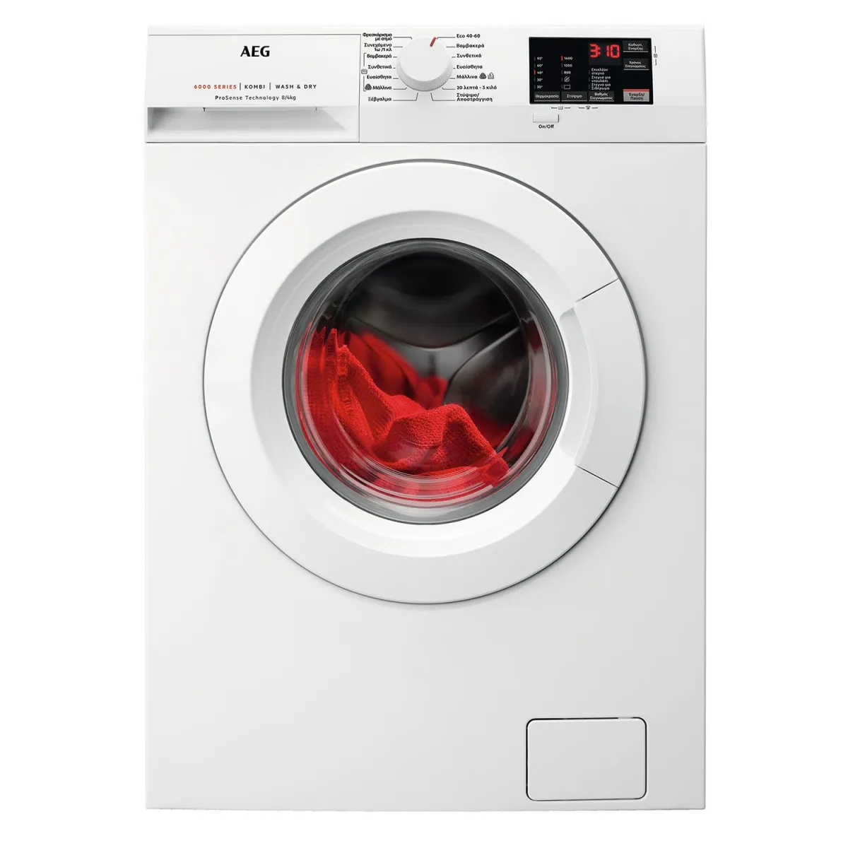 AEG L6WNJ68WG Πλυντήριο-Στεγνωτήριο 8,00 kg / 4 kg