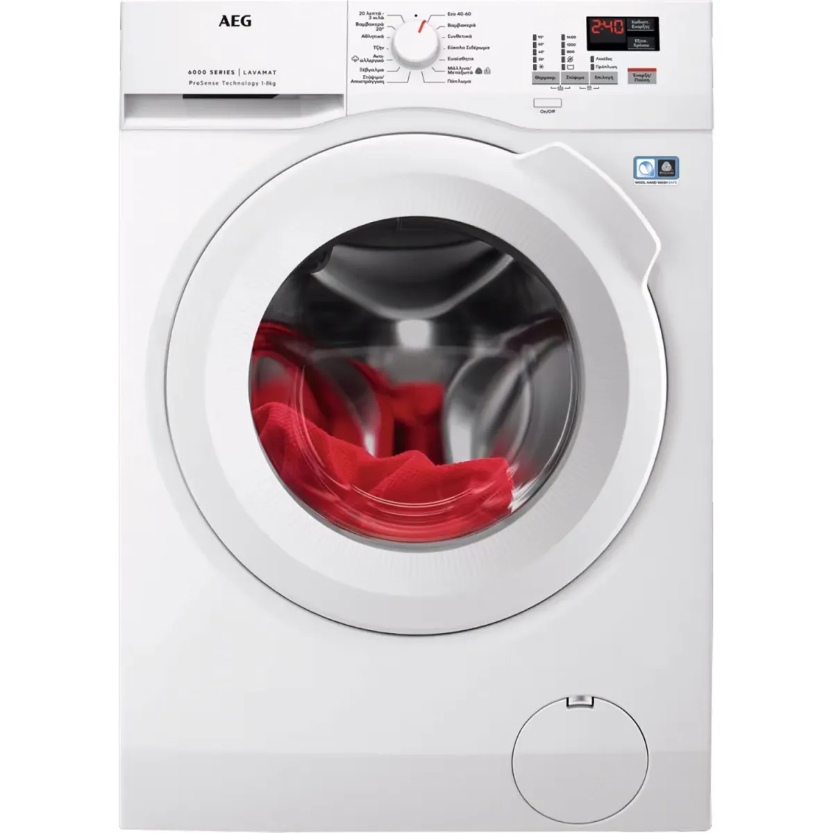 AEG LF6EK148WG Πλυντήριο Ρούχων 8,00 kg