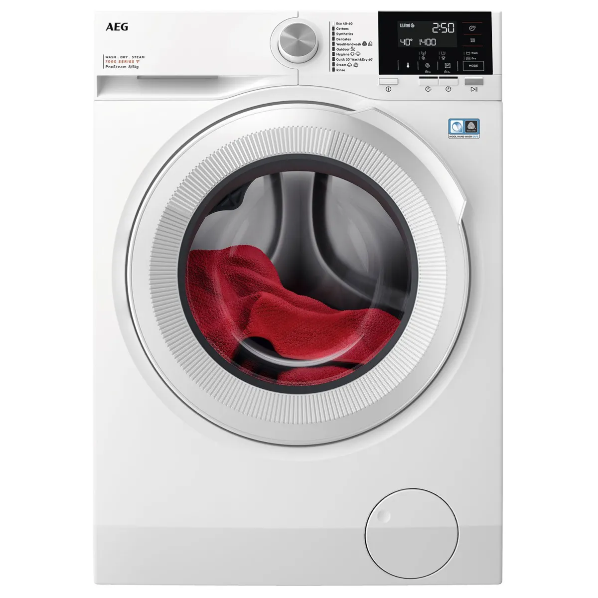 AEG LWR71842B Πλυντήριο-Στεγνωτήριο 8,00 kg / 5 kg