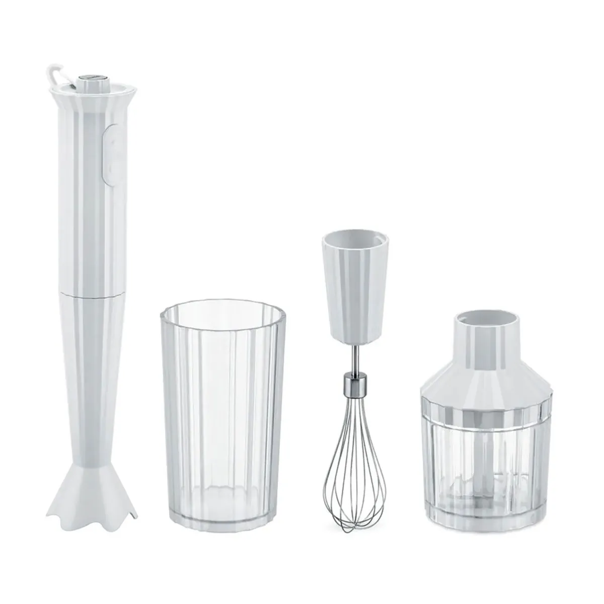 Alessi Ραβδομπλέντερ MDL10S W Plisse White