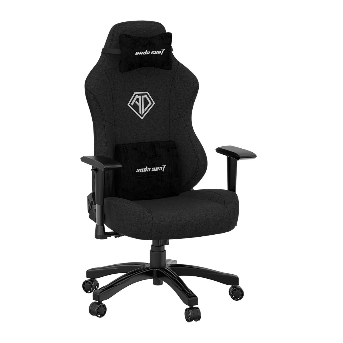 Anda Seat Καρέκλα Γραφείου Large Black Fabric Gaming Phantom III