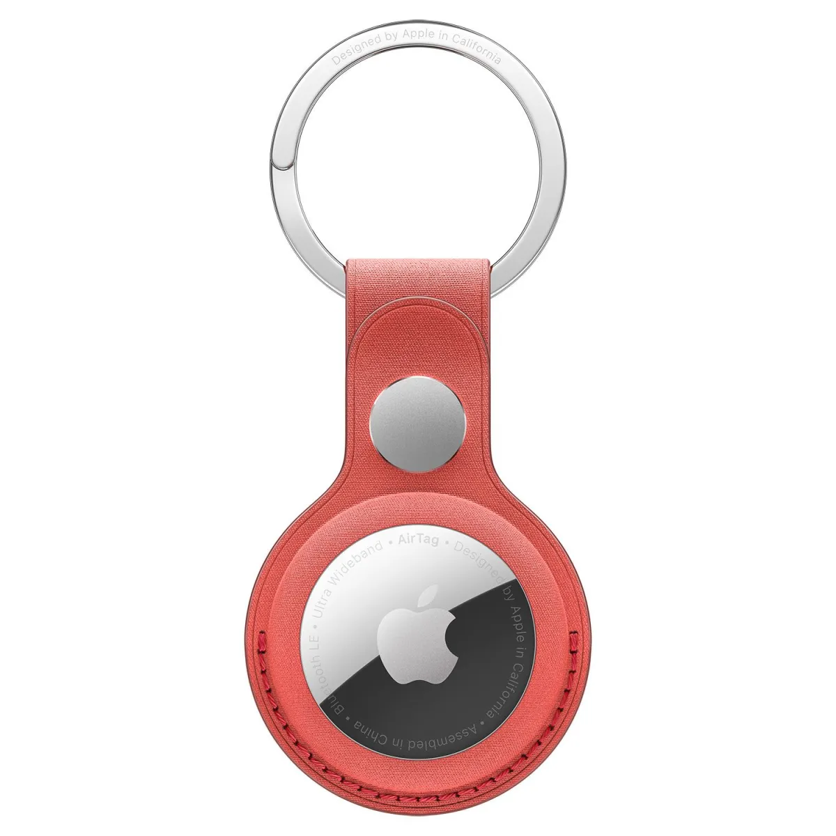 Apple AirTag FineWoven Key Ring - Coral