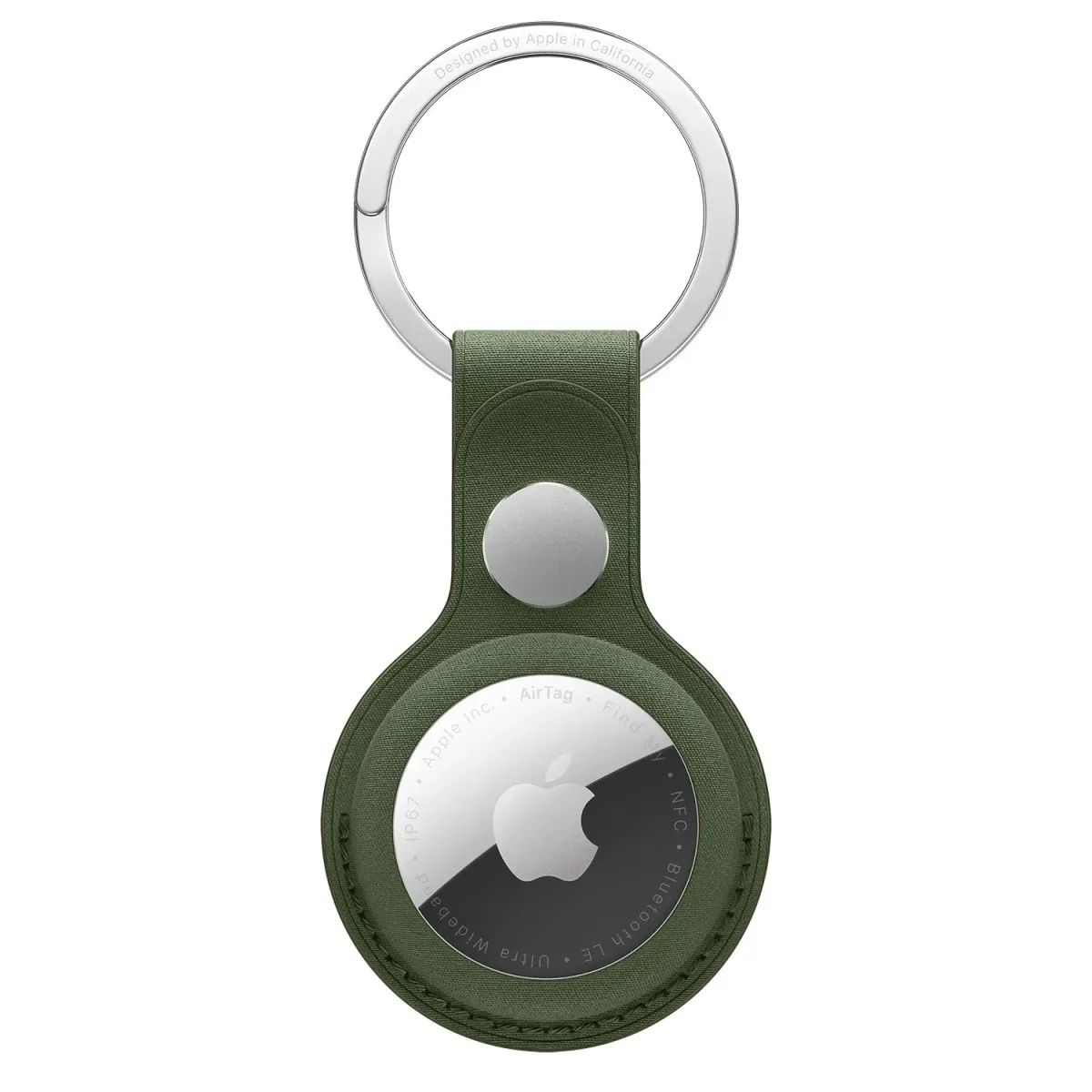 Apple AirTag FineWoven Key Ring Moss