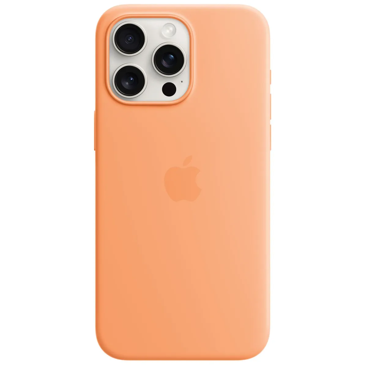 Apple iPhone 15 Pro Max Silicone Case Orange Sorbet