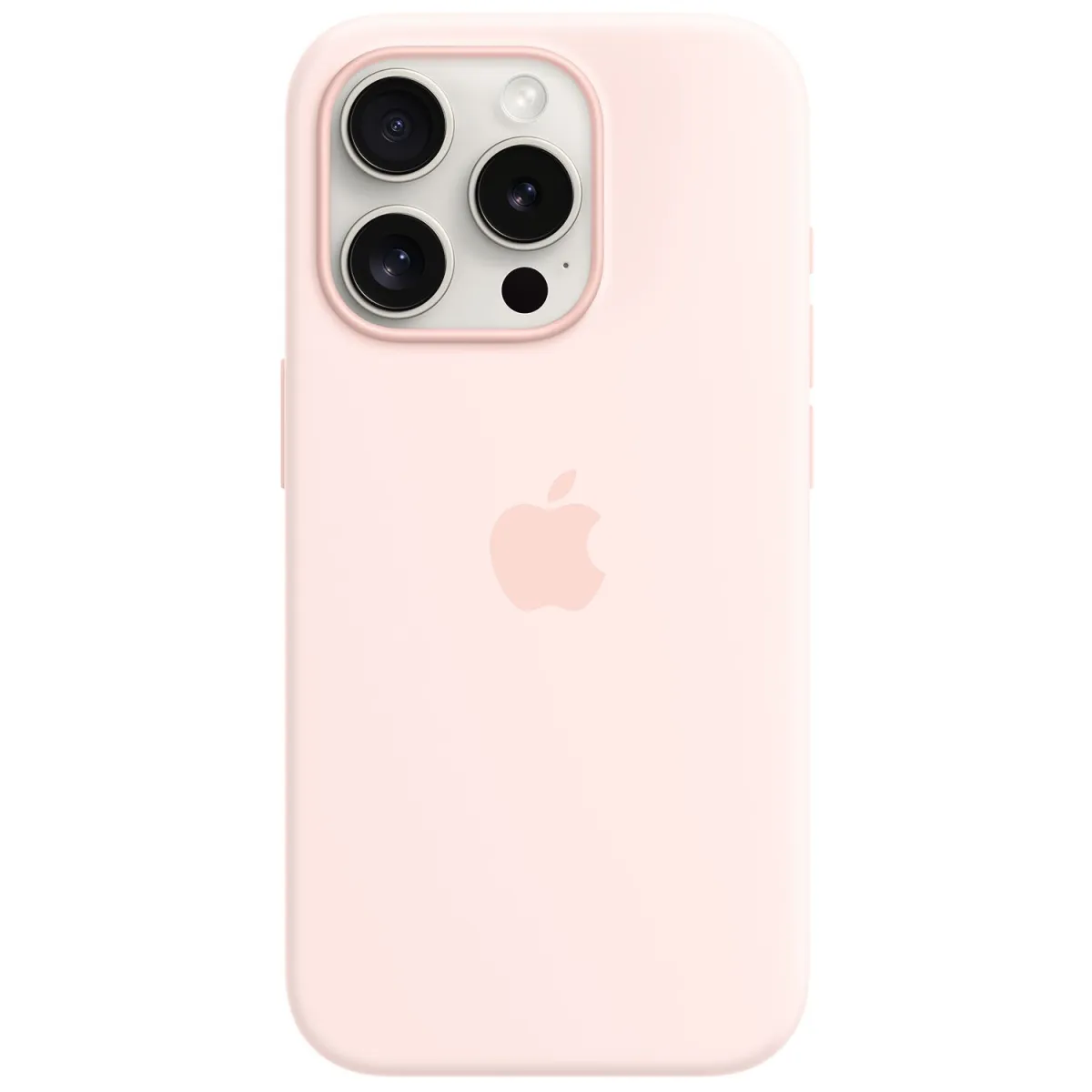 Apple iPhone 15 Pro Silicone Case Light Pink