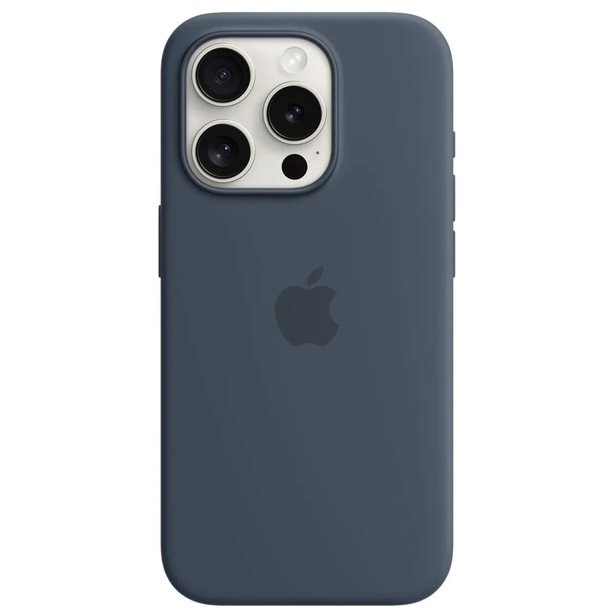 Apple iPhone 15 Pro Silicone Case Storm Blue