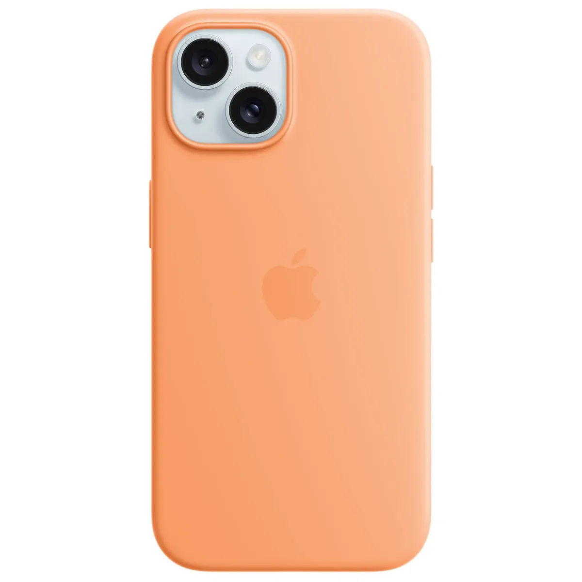 Apple iPhone 15 Silicone Case Orange Sorbet