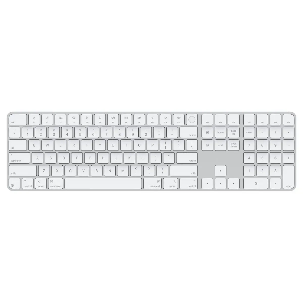 Apple Magic Keyboard with Touch ID and Numeric Keypad Greek White