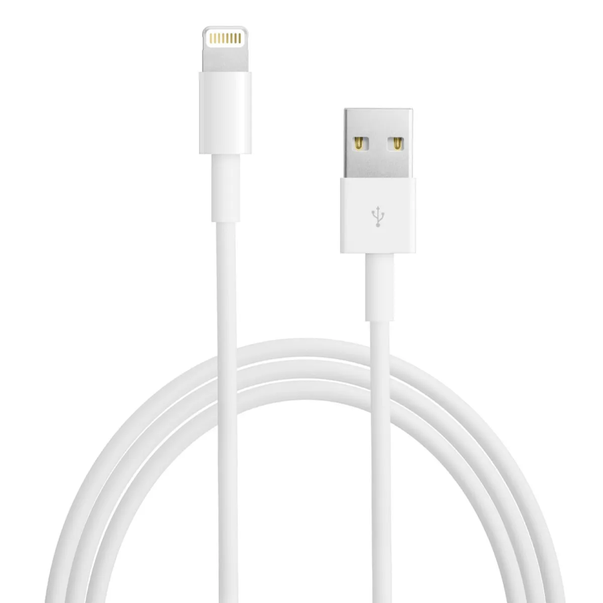 Apple Καλώδιο Φόρτισης και Μεταφοράς Δεδομένων USB to Lightning 1 m Λευκό