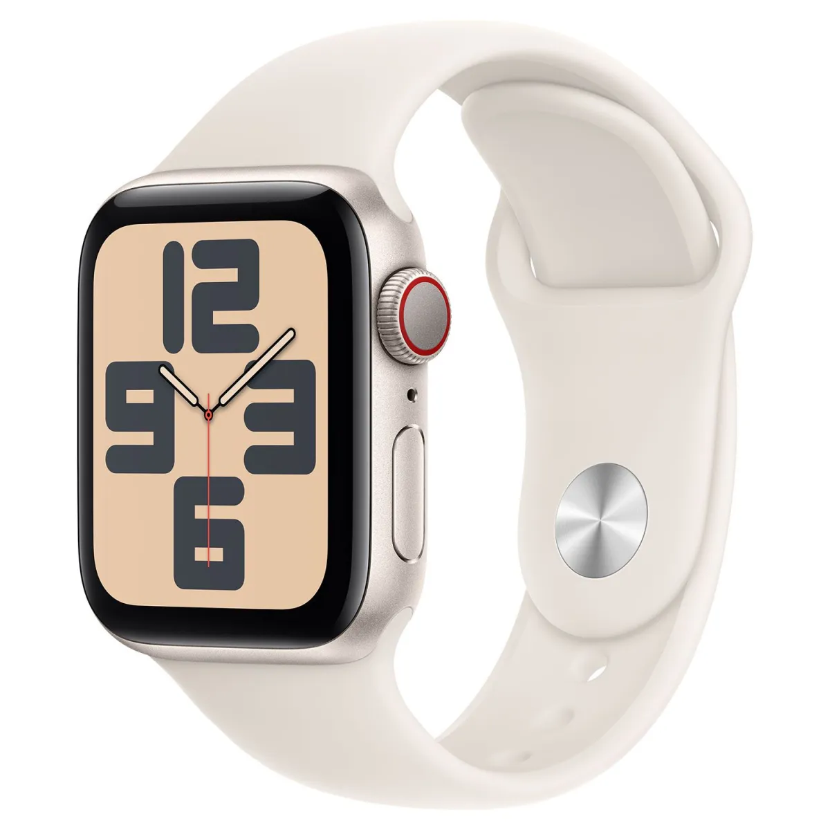 Apple Watch SE 2nd Cell 40mm Starightl Aluminium με Starlight Sport Band M/L