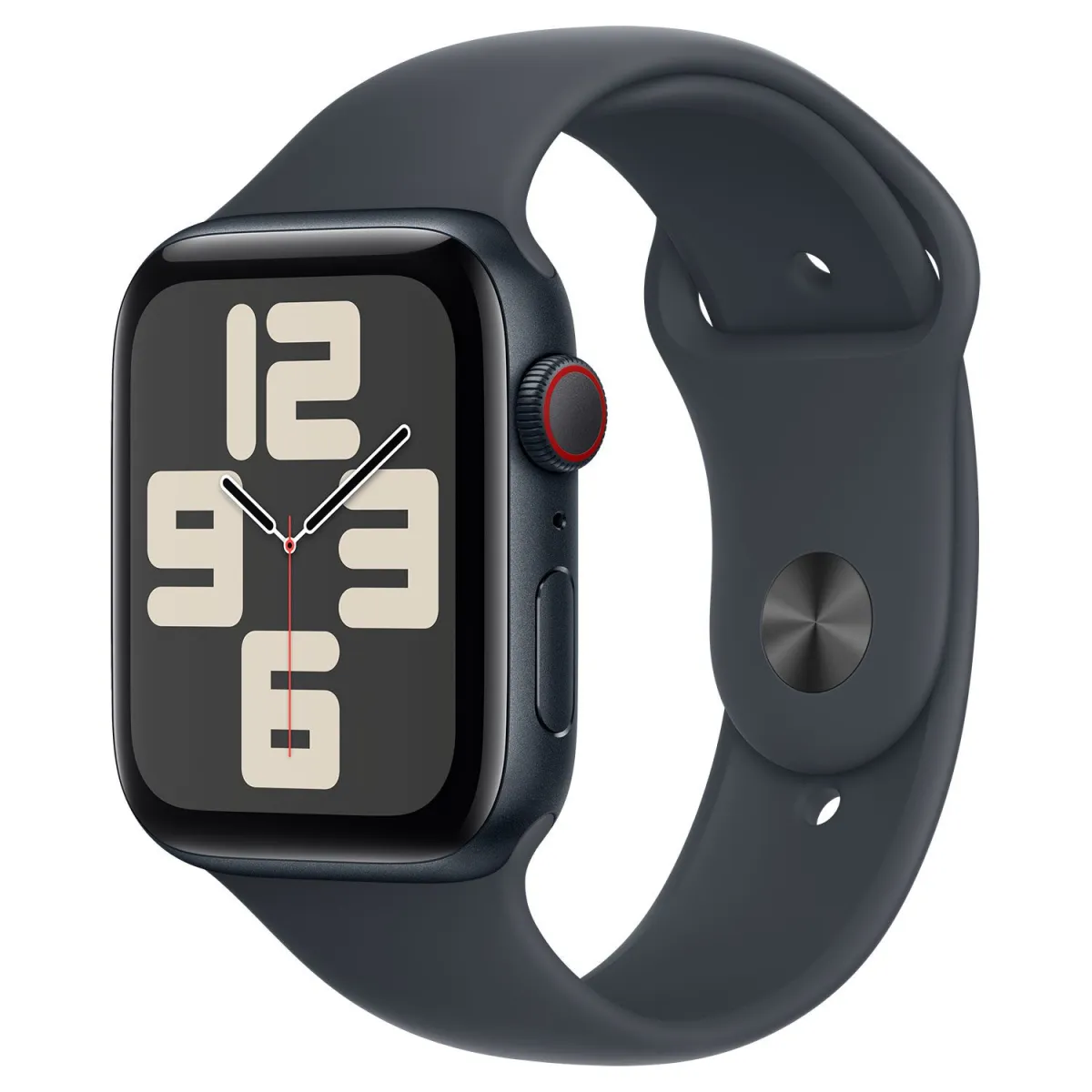 Apple Watch SE 2nd Cell 44mm Midnight Aluminium με Midnight Sport Band M/L