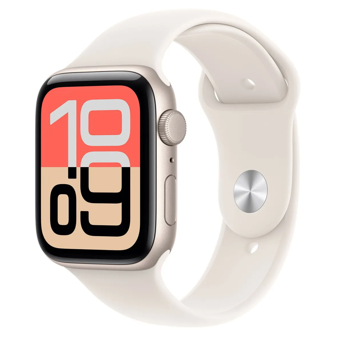 Apple Watch SE 3 40mm Starlight Case with Starlight Sport Band S/M