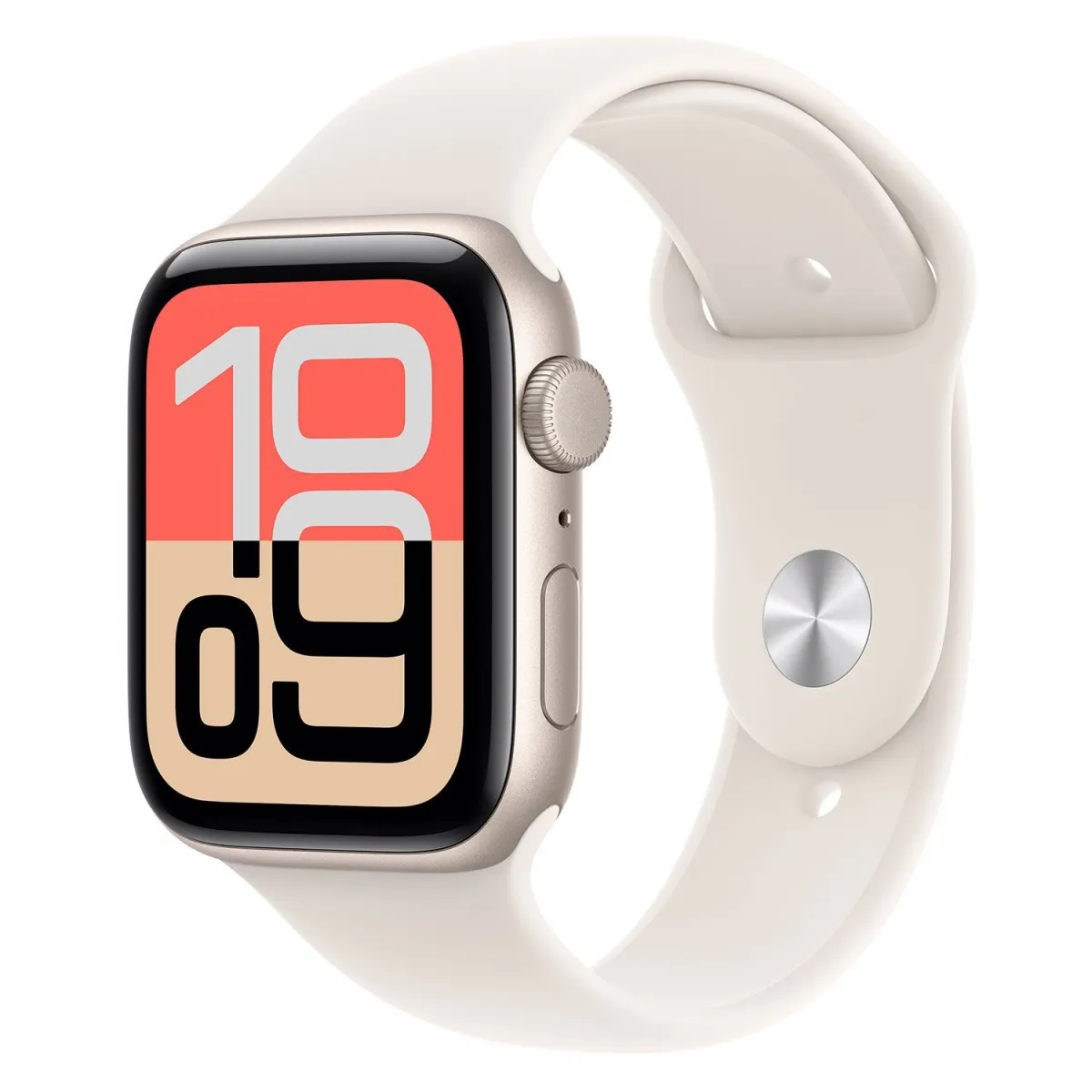 Apple Watch SE 3 44mm Starlight Case with Starlight Sport Band M/L