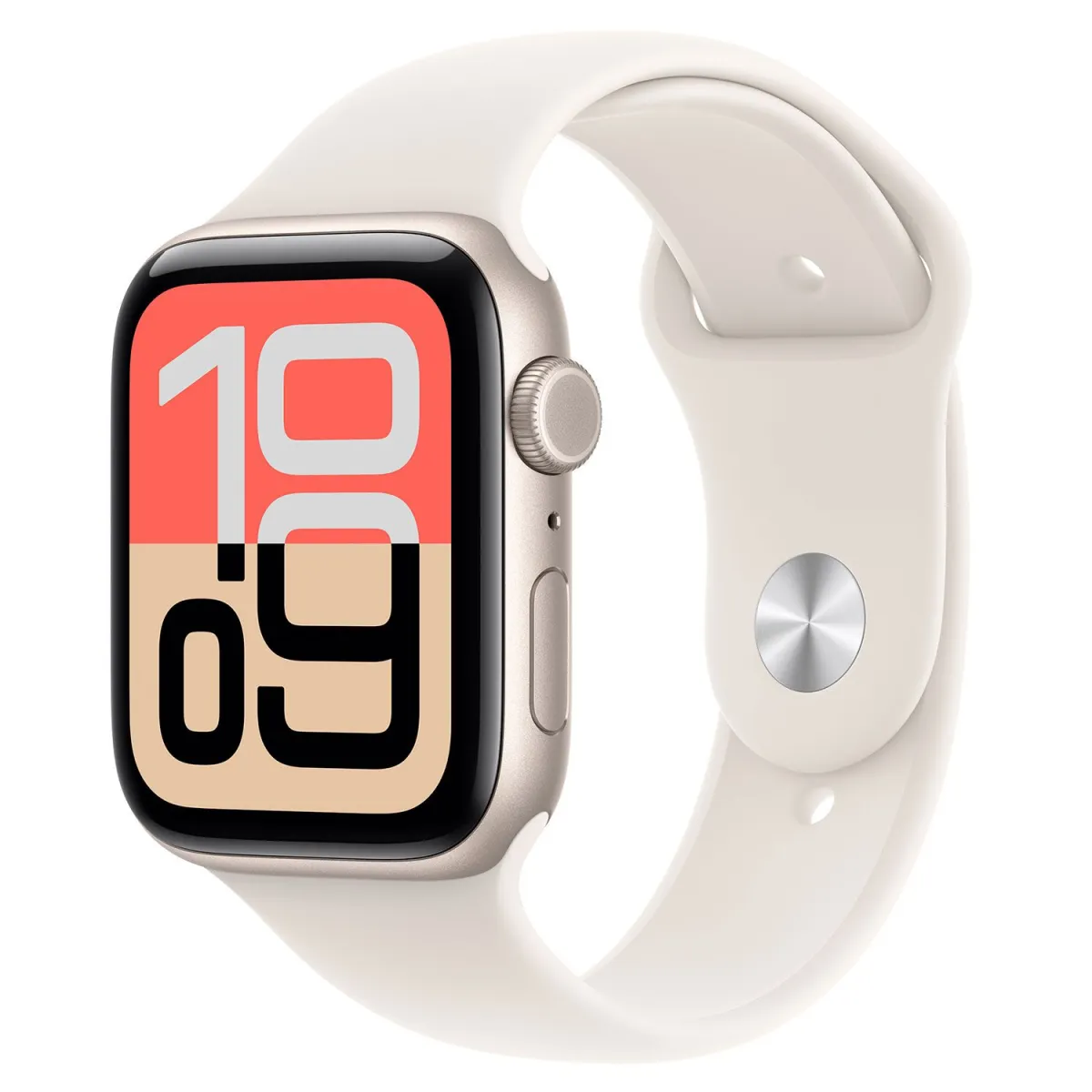 Apple Watch SE 3 Cell 44mm Starlight Case Starlight Sport Band S/M