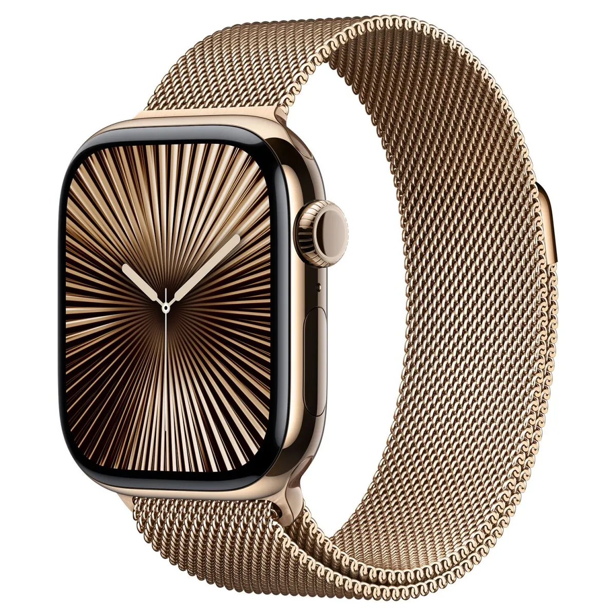 Apple Watch Series 10 Cell 42mm Gold Titanium Gold Milanese Loop