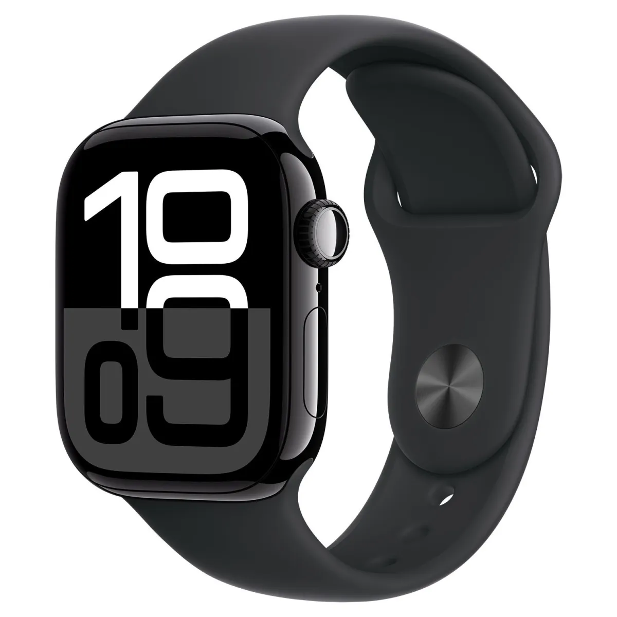 Apple Watch Series 10 Cell 42mm Jet Black Aluminum με Ink Sport Loop